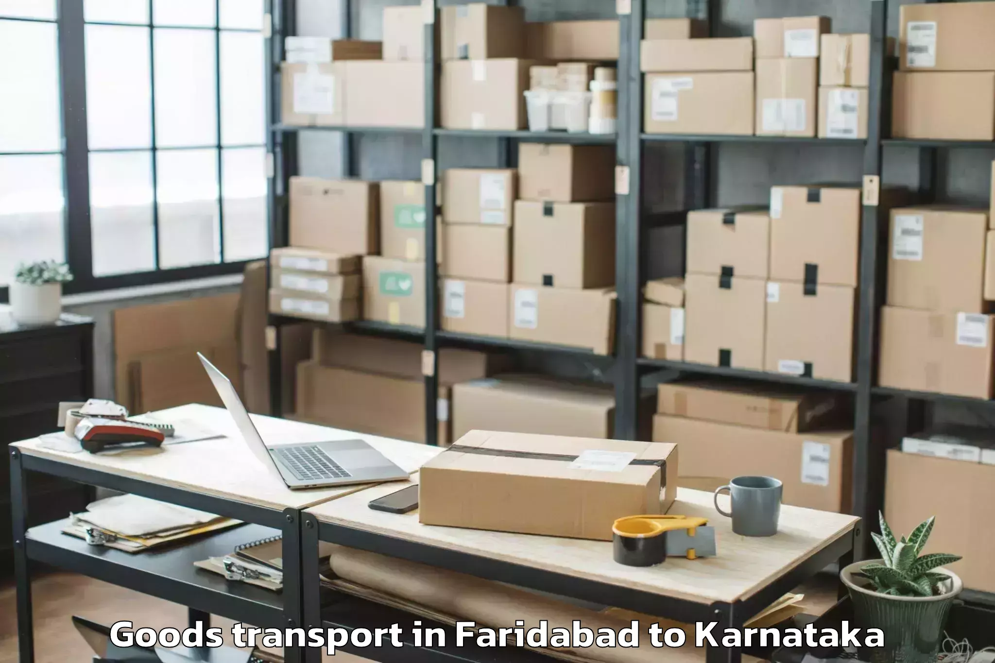 Discover Faridabad to Davanagere Goods Transport